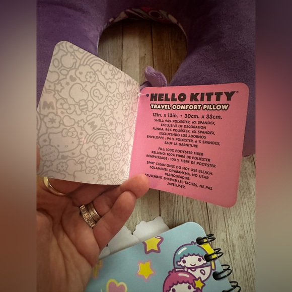 Hello Kitty set of 2 items journal notebook and travel pillow kawaii - Picture 7 of 7